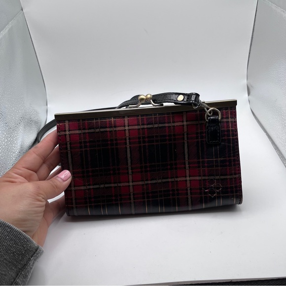 Patricia Nash Handbags - PATRICIA NASH VALLINA FRAME CROSSBODY BAG TARTAN PLAID red black gold